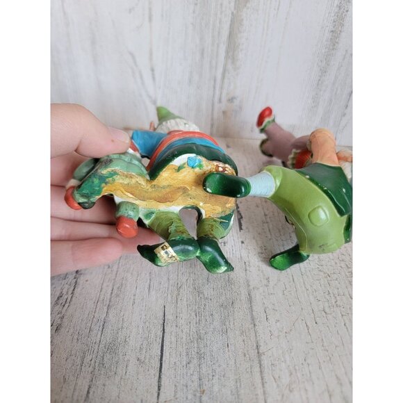 Enesco elf shelf sitters vintage Xmas decor figure unique home clown - Picture 8 of 9